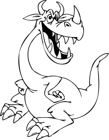 Despicable Dragon Coloring page