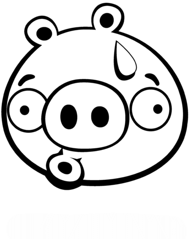 Discouraged Minion Pig Coloring page