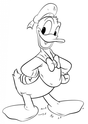 Donald Duck Coloring page