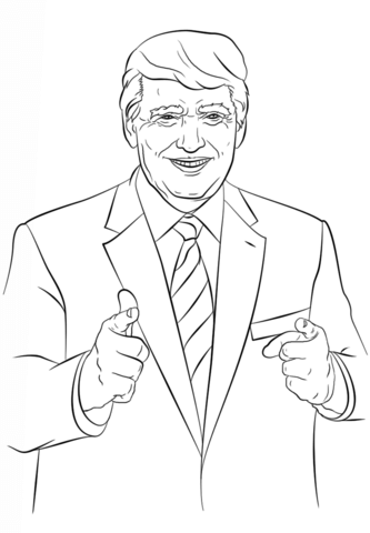 Donald Trump Coloring page