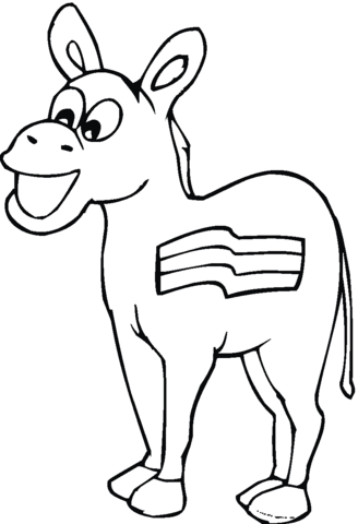 Donkey 18 Coloring page