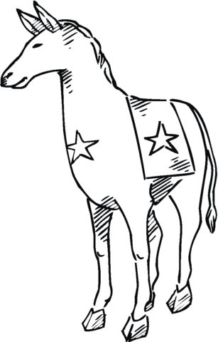 Donkey 2 Coloring page