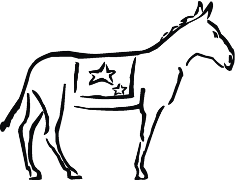 Donkey 21 Coloring page