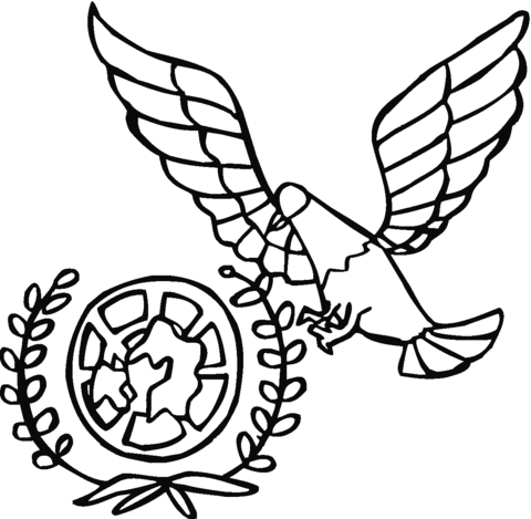 The United Nations Peace Dove Coloring page