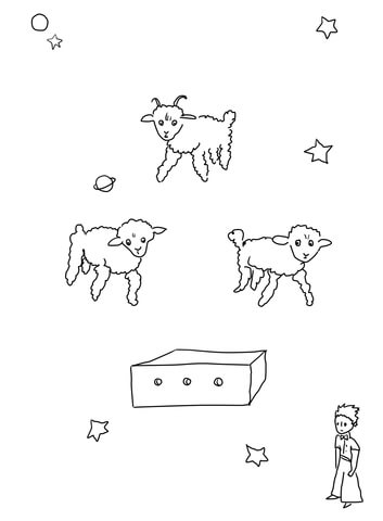 Draw me a Sheep Coloring page