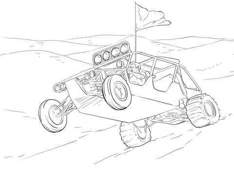 Dune Buggy Coloring page