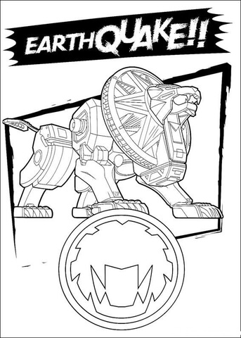 Earth Quake  Coloring page