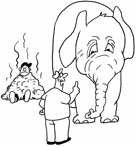 Elephant 15 Coloring page