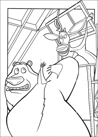 Elliot Meets Boog  Coloring page