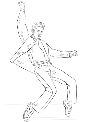 Elvis Presley Coloring page