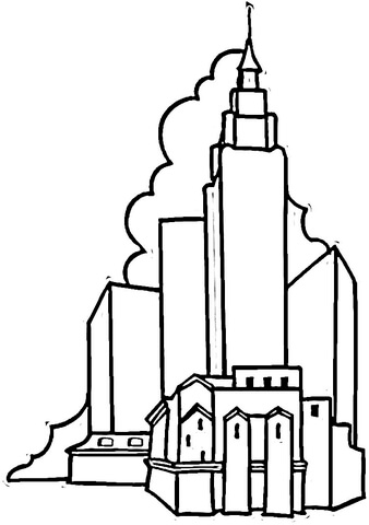 Empire State Building  Coloring page