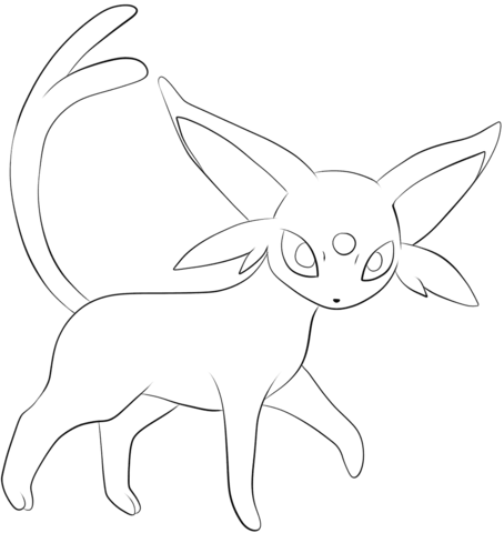 Espeon Coloring page