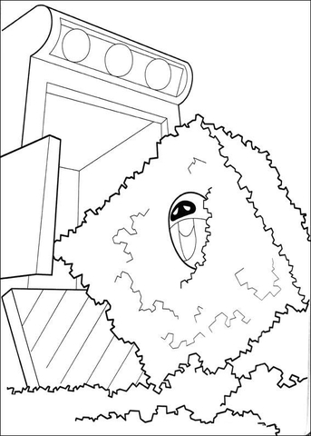 Eva In The Trash  Coloring page