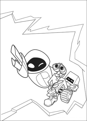 Eva Is Flying Up Fast  Coloring page