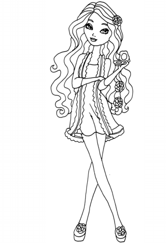 Ever After High Getting fairest Briar Coloring page