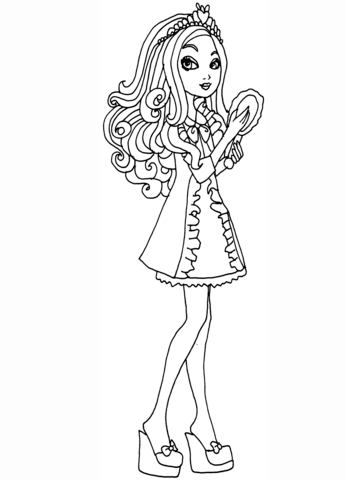 Ever After High Getting Fairest Apple Coloring page