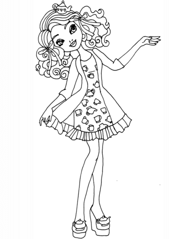 Ever After High Getting Fairest Madeline Coloring page
