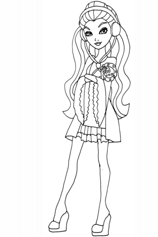 Ever After High Getting Fairest Raven Coloring page
