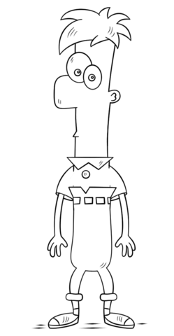 Ferb Fletcher Coloring page