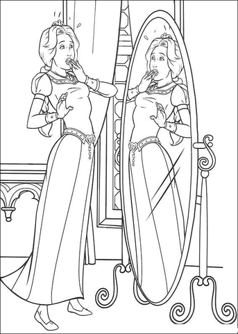 Fiona Princess Coloring page