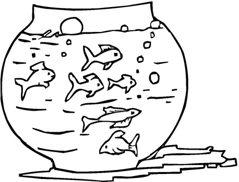 Fish Tank  Coloring page