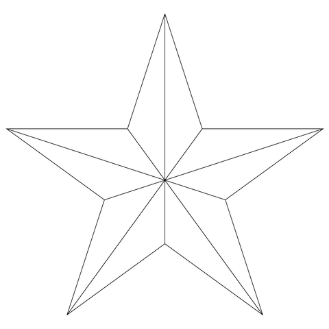 Five Point Star Coloring page