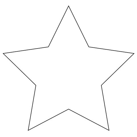 Five Pointed Star Coloring page