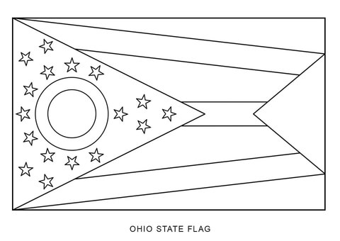 Flag of Ohio Coloring page