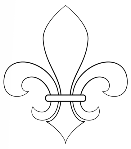 Fleur-de-Lis Coloring page