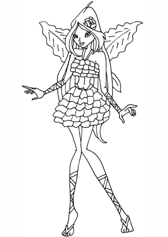 Flora Flowerix Coloring page