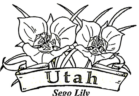 Flowers Of Utah  Coloring page