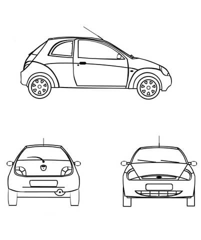 Ford Ka Coloring page