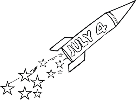 Fourth Of July Coloring page