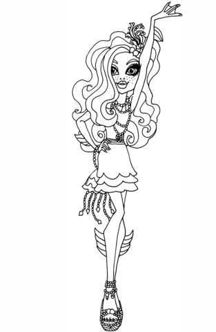 Frights Camera Action Lagoona Coloring page