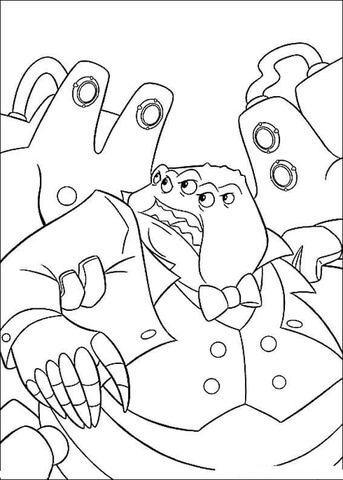 Waternoose Coloring page