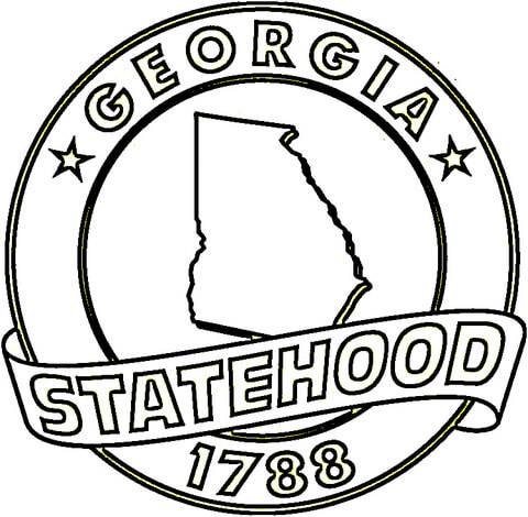 Georgia  Coloring page