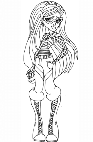 Ghoulia Coloring page