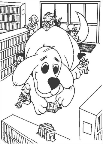 Giant Clifford  Coloring page