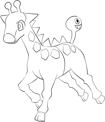 Girafarig Coloring page