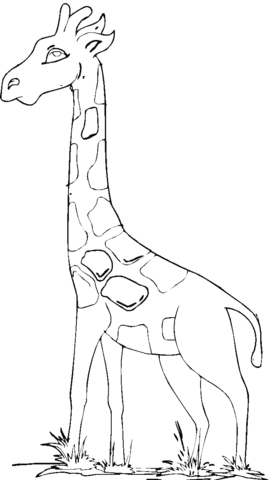 Giraffe 11 Coloring page