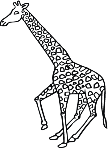 Giraffe 12 Coloring page