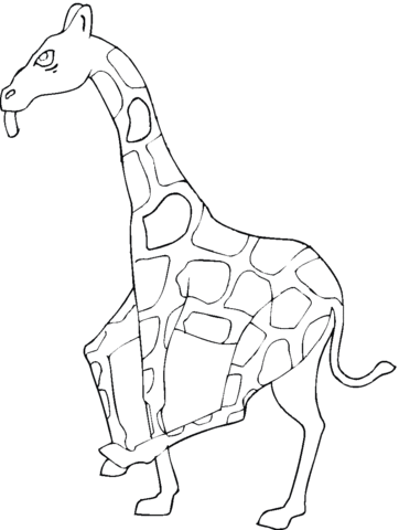 Giraffe 14 Coloring page