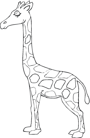 Giraffe 16 Coloring page