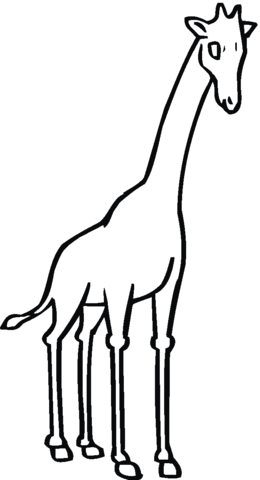 Giraffe 17 Coloring page