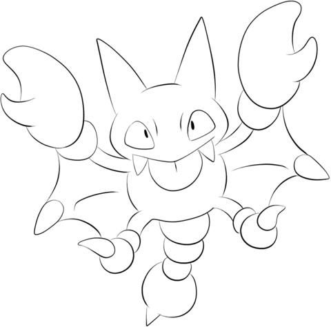 Gligar Coloring page