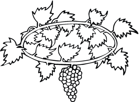 Grape 21 Coloring page