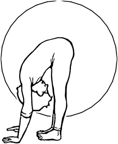 Gymnastic Exercise  Coloring page