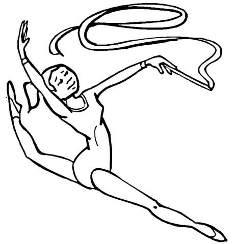 Gymnastics  Coloring page