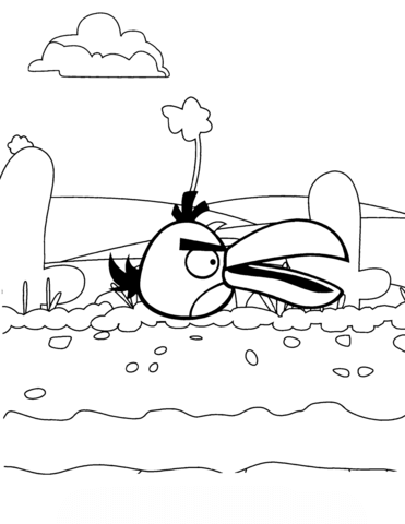 Hal Bird in Desert Coloring page