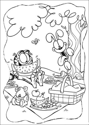 Happy Lunch  Coloring page